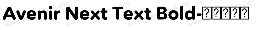 Avenir Next Text Bold字体转换